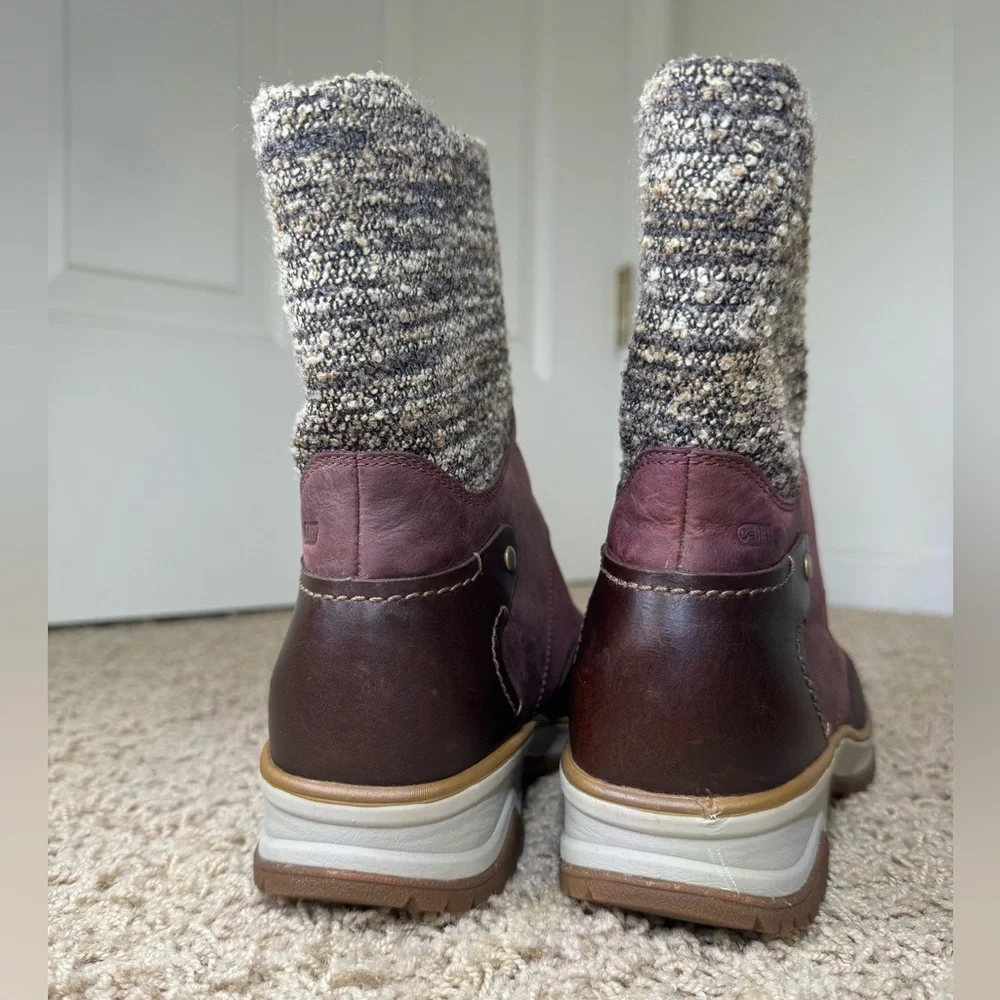 Merrell Eventyr Cuff Waterproof Insulated Winter Boots Wine Burgundy Size 9.5